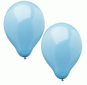 Luftballons hellblau 25cm  Premium Qualität (10 Stück)